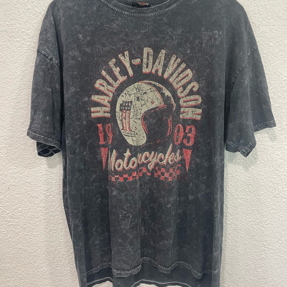 COPY - Harley Davidson Mens Motorcycle Helmet Graphic Shirt Sz XL Wichita Falls